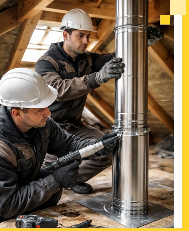 Монтаж дымоходов для каминов в Ефремах с гарантией качества