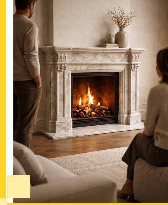 Мраморные камины под ключ в Ефремах от 256125 р. | ЭриданФрм