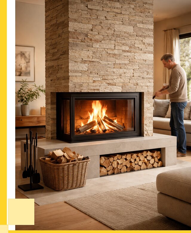 Дровяной камин под ключ в Ефремах от 204900 р. | ЭриданФрм