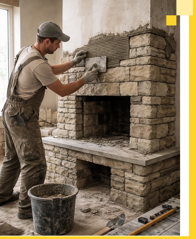 Строительство каминов под ключ в Ефремах от проектирования до монтажа