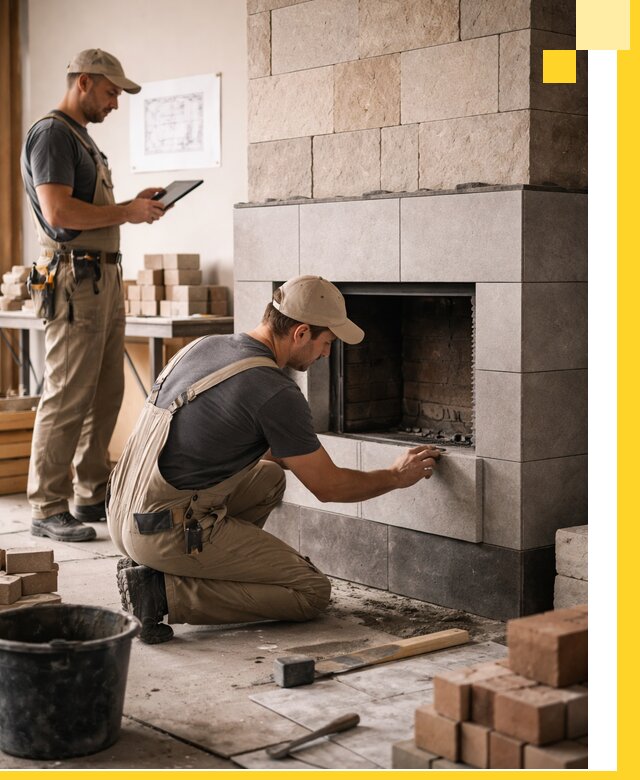 Индивидуальные проекты каминов и каминных систем в Ефремах