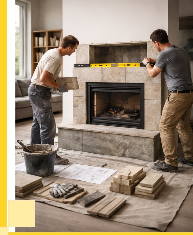 Монтаж каминов и установка в Ефремах от 46103 р. | ЭриданФрм