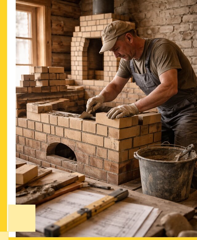 Кладка печей из кирпича в Ефремах цены от 30735 р. - ЭриданФрм