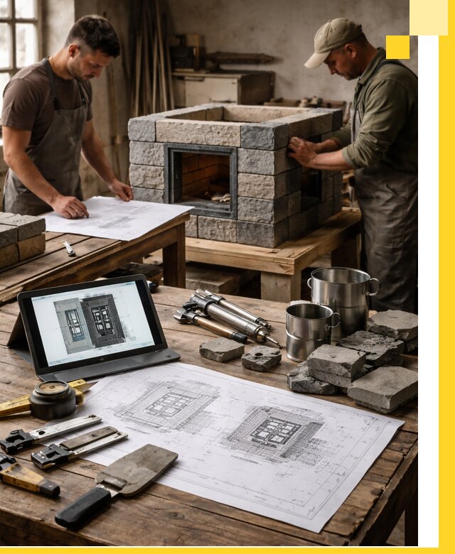 Разработка проектов печей с согласованием и монтажом в Ефремах