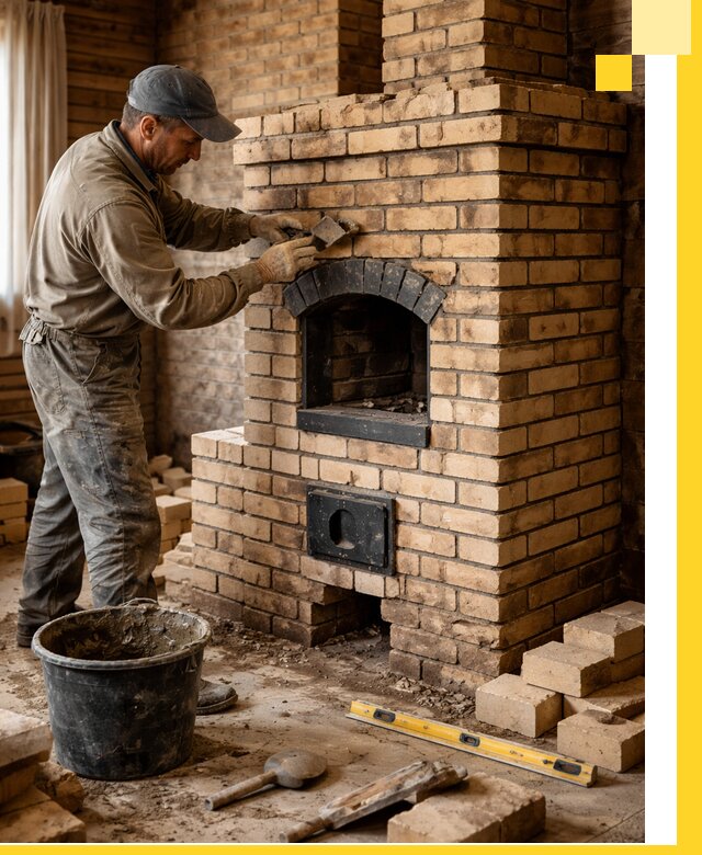 Кирпичные печи под ключ в Ефремах: проектирование и кладка