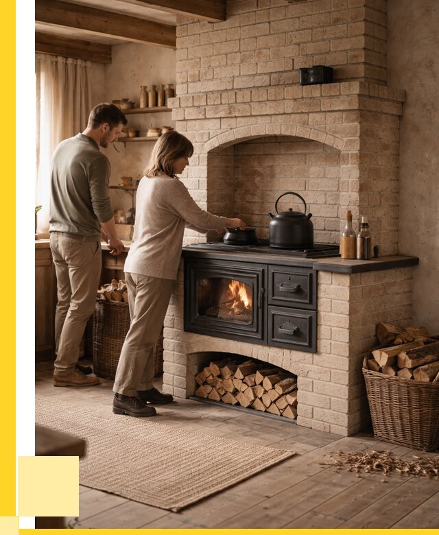 Печи с плитой в Ефремах от 46103 р. | ЭриданФрм — кирпичная печь