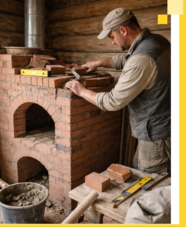 Изготовление и установка русских печей в Ефремах под ключ