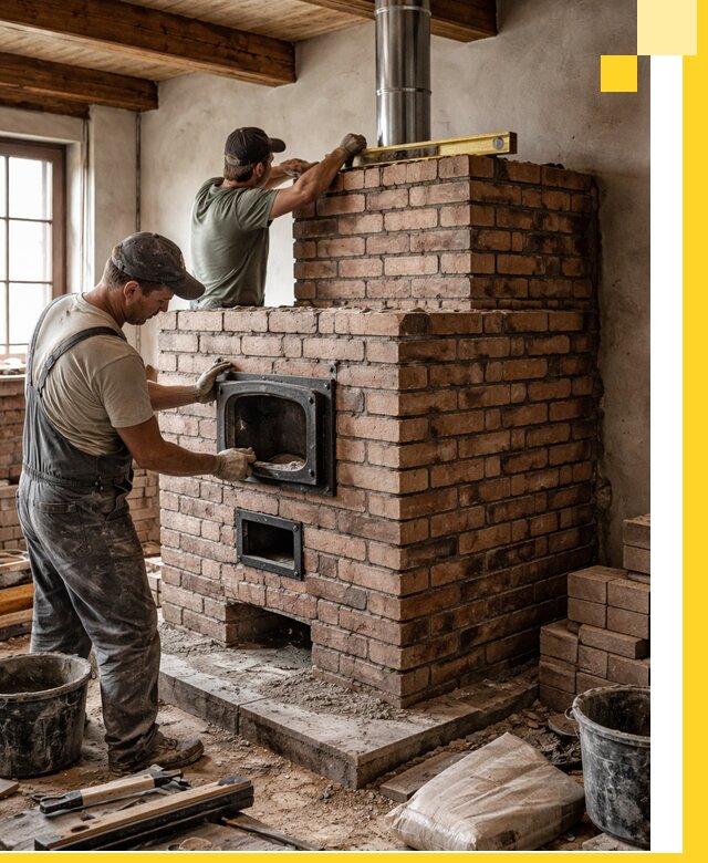 Печи для загородного дома под ключ в Ефремах — монтаж и сервис