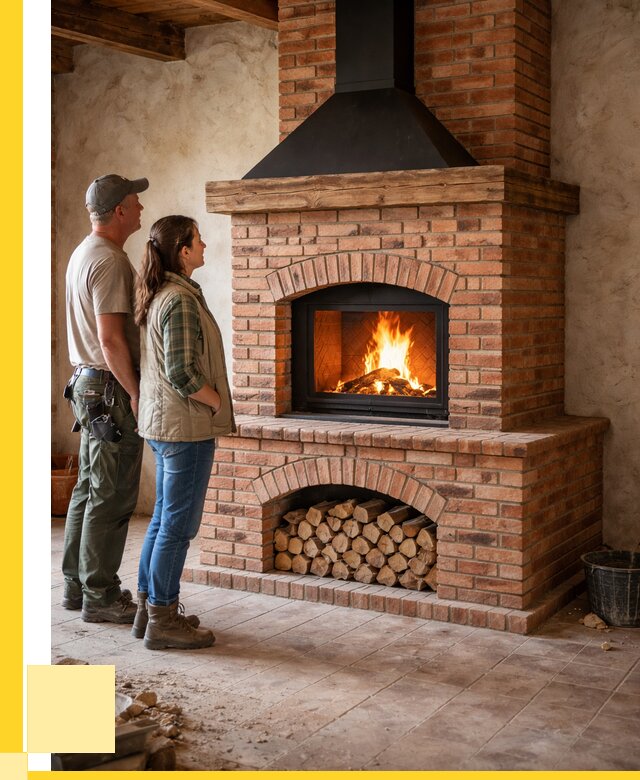 Печи камины из кирпича в Ефремах от 122940 р. | ЭриданФрм