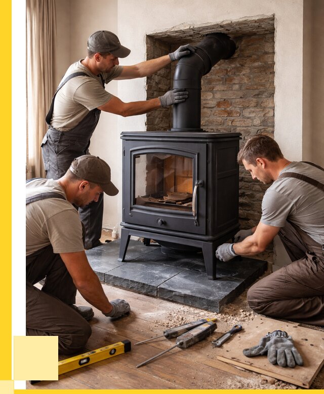 Монтаж печи камина в частном доме в Ефремах от 25613 р. | ЭриданФрм