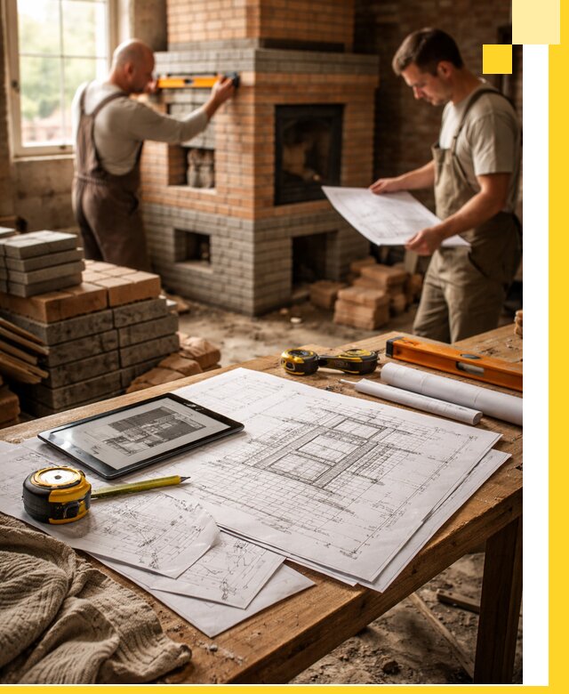 Проекты печей и каминов с индивидуальным дизайном в Ефремах