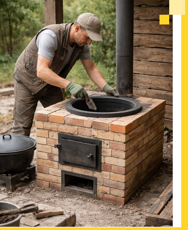 Изготовление и установка печей для казана в Ефремах под ключ