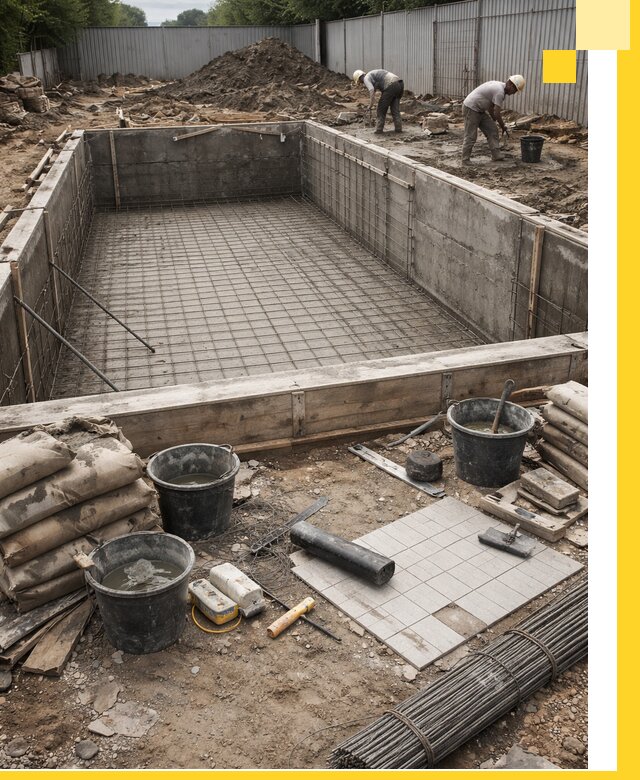 Строительство бассейнов под ключ в Ефремах, дизайн и монтаж