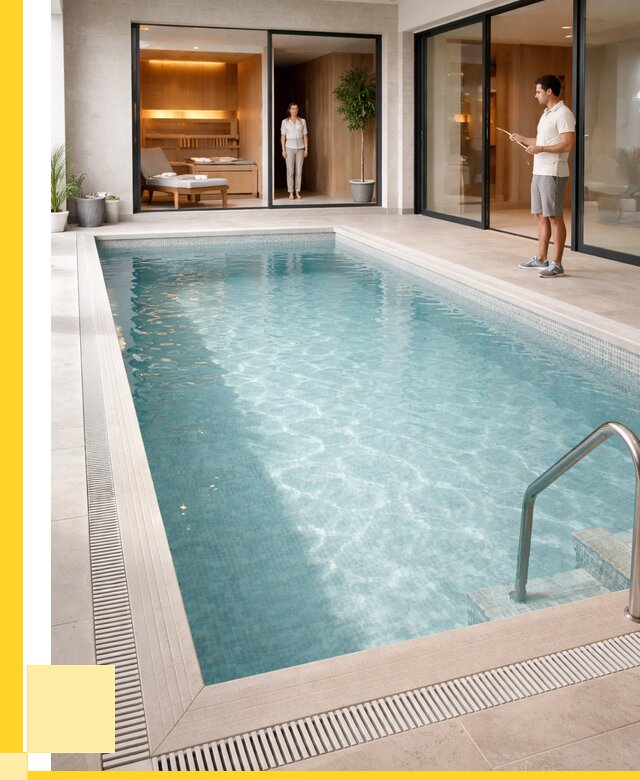 Отделка бассейна пленкой ПВХ в Ефремах от 3586 р. - ЭриданФрм