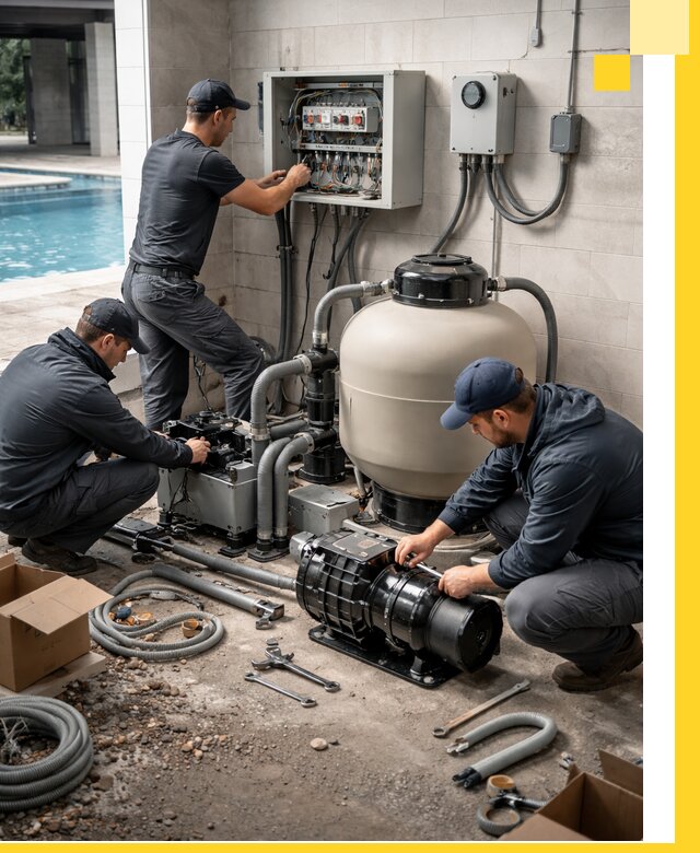 Профессиональный монтаж оборудования для бассейнов в Ефремах