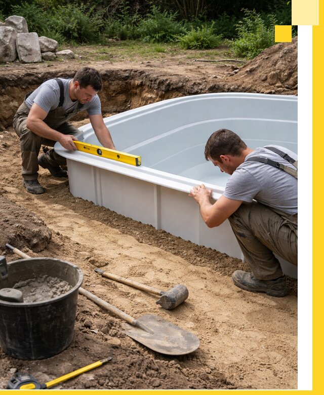 Производство и установка пластиковых бассейнов в Ефремах под ключ