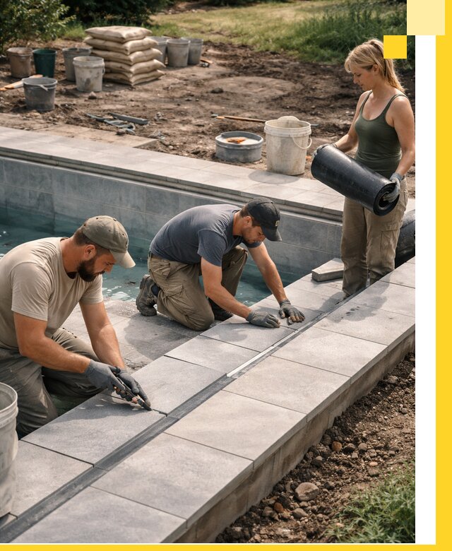 Строительство и монтаж уличных бассейнов под ключ в Ефремах