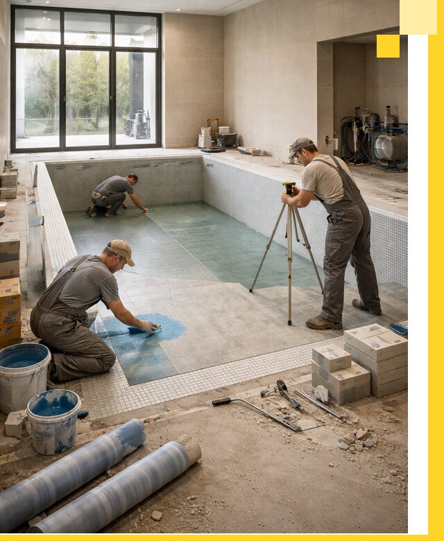 Проект и строительство закрытых бассейнов в Ефремах под ключ