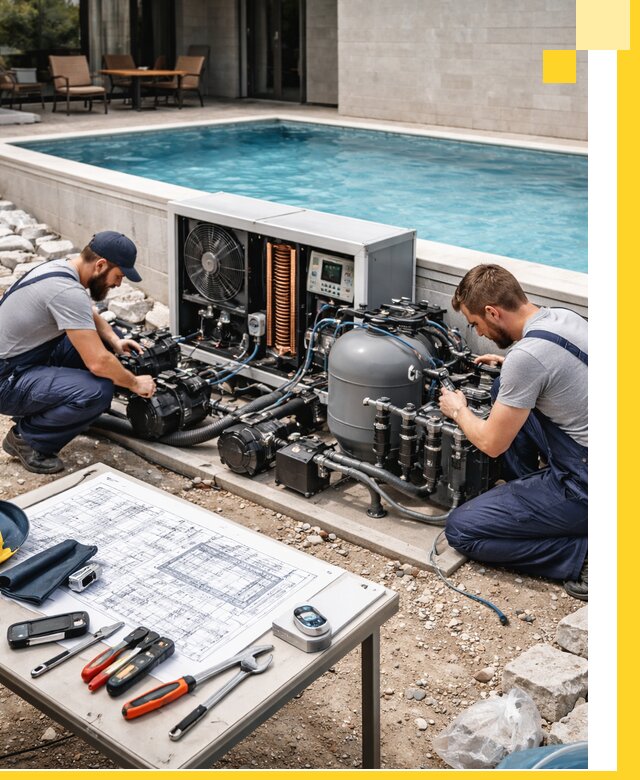 Проектирование и монтаж бассейнов с подогревом в Ефремах