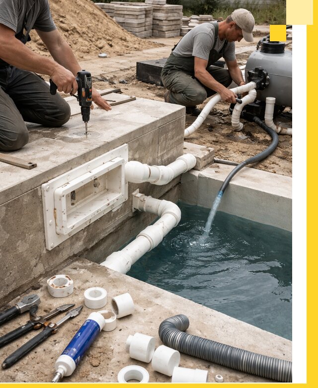 Строительство скиммерных бассейнов под ключ в Ефремах