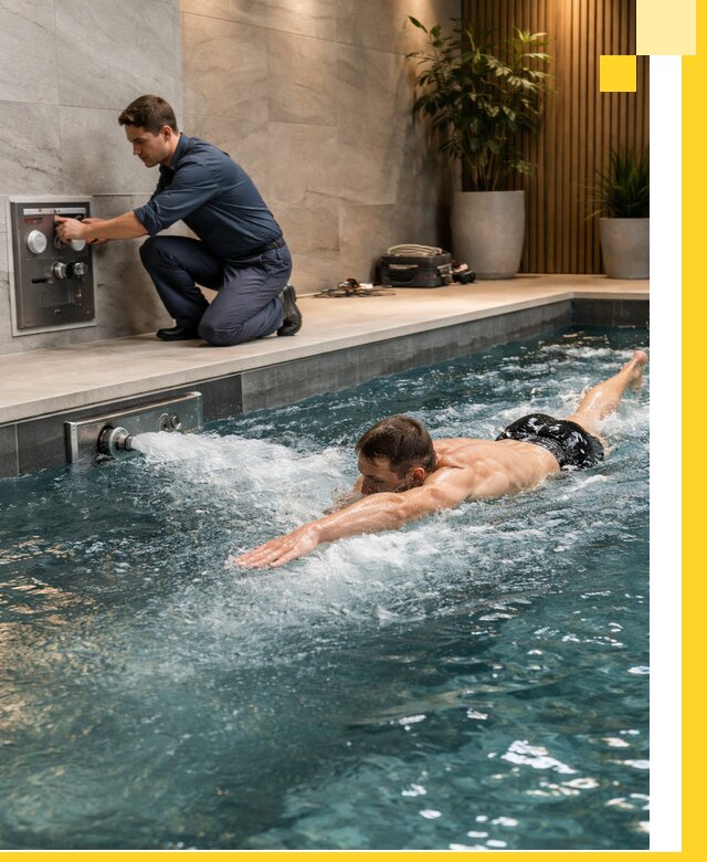 Проектирование и монтаж бассейнов с противотоком в Ефремах