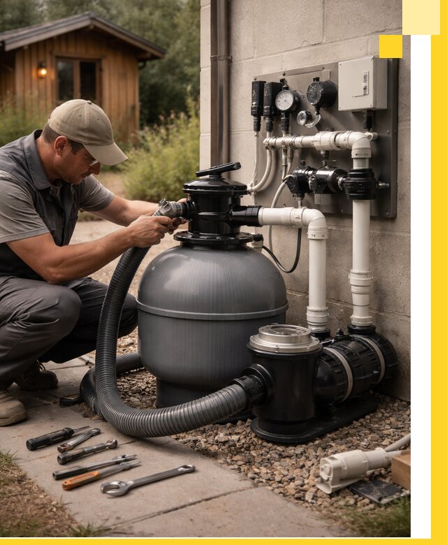 Продажа и монтаж фильтров и насосов для бассейнов в Ефремах