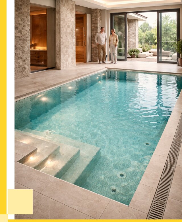 Бассейн во дворе в Ефремах: проект, отделка от 1229400 р. | ЭриданФрм