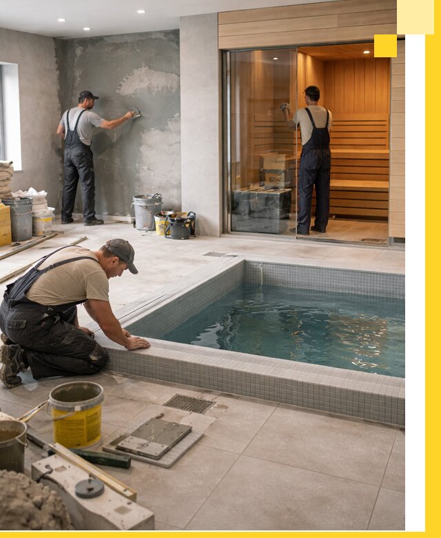 Проектирование и строительство сауны с бассейном в Ефремах