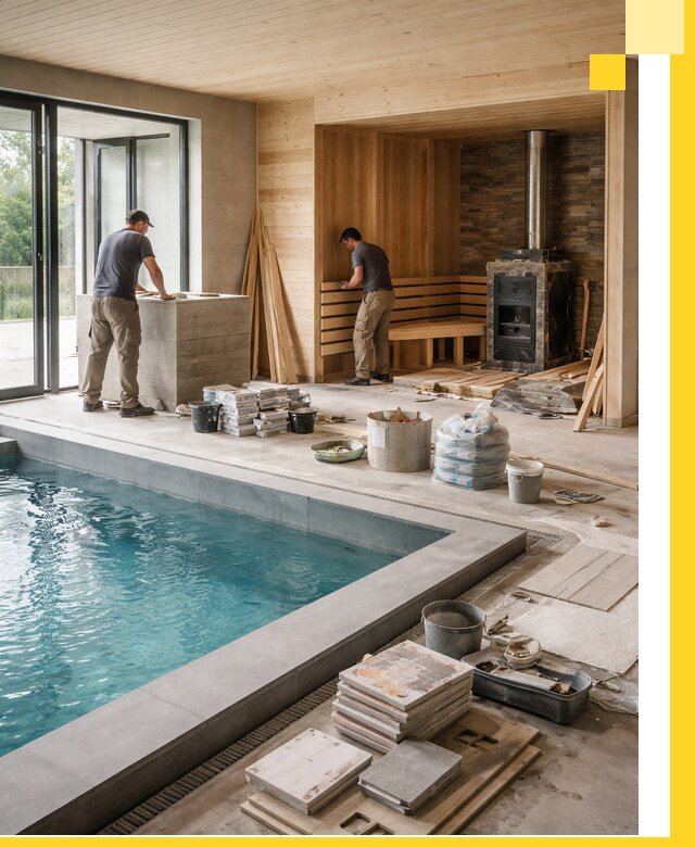 Проектирование и строительство бань с бассейном в Ефремах