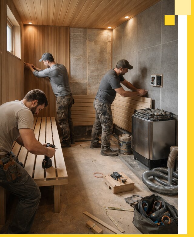 Сауны под ключ в Ефремах, проектирование, строительство, отделка