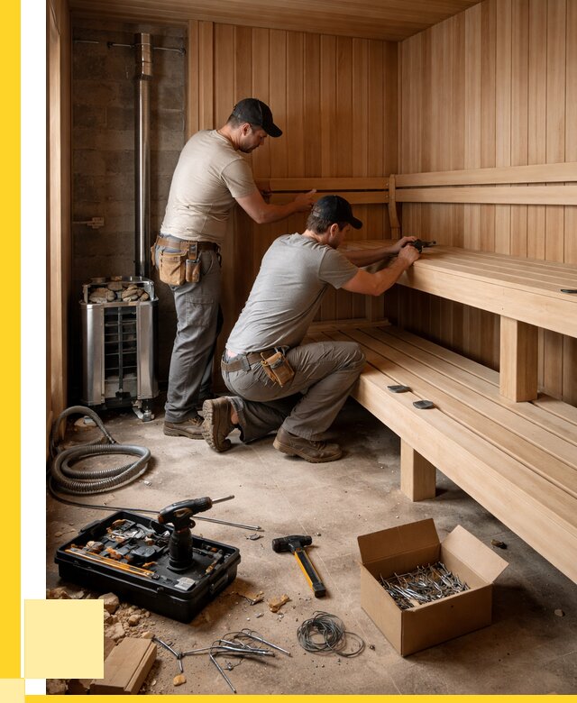 Монтаж саун под ключ в Ефремах от 122940 р. | ЭриданФрм