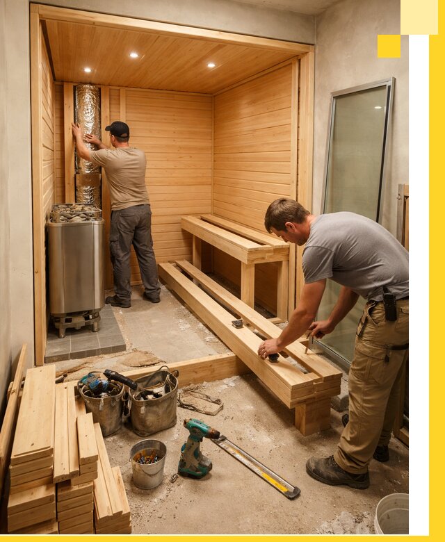 Проектирование и установка домашних саун под ключ в Ефремах