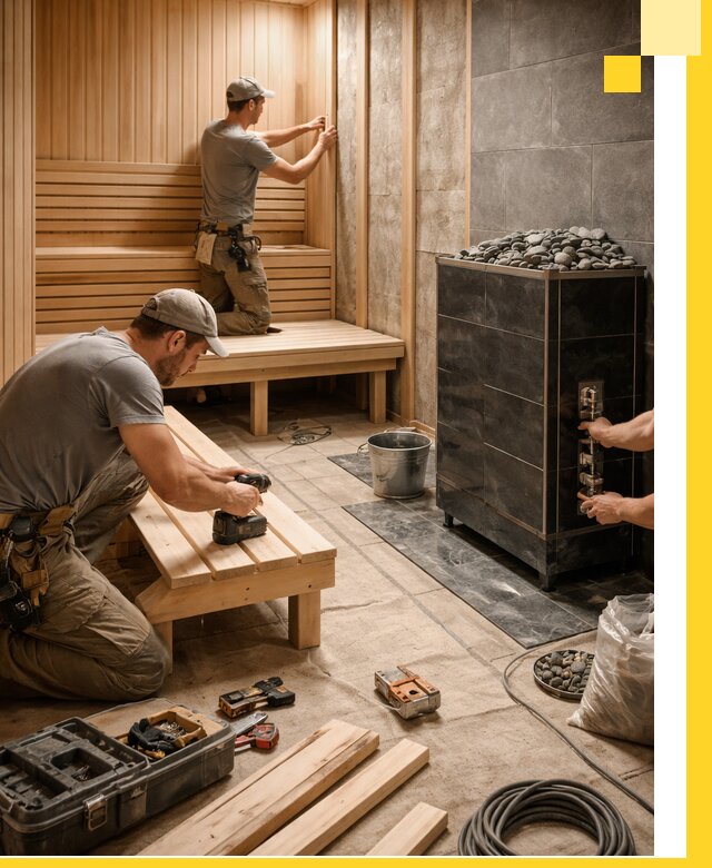 Дизайн и строительство интерьерных саун под ключ в Ефремах