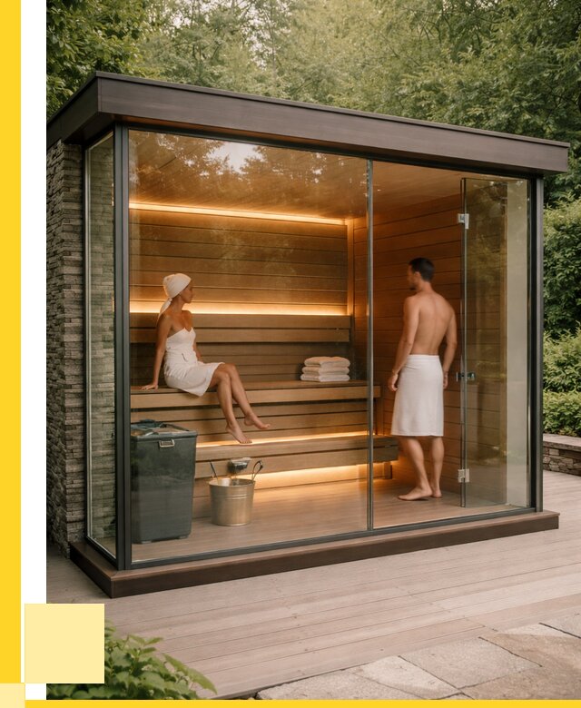 Сауна стеклянная и двери для сауны в Ефремах от 256125 р. | ЭриданФрм