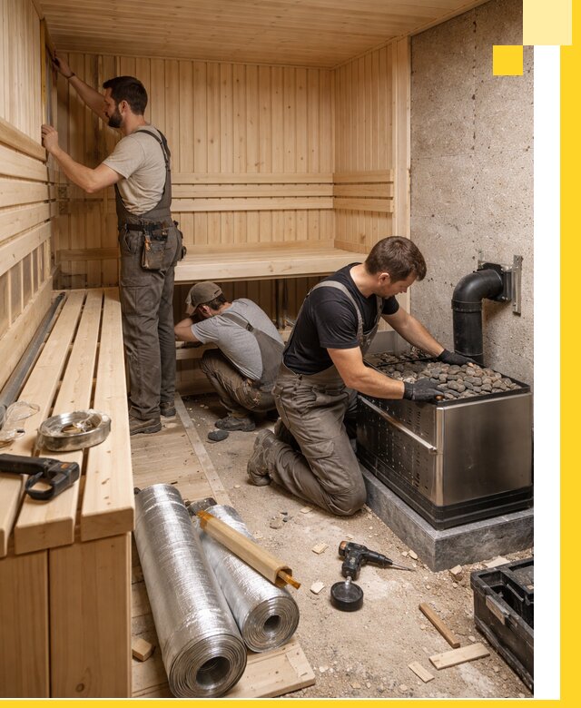 Индивидуальные сауны на заказ в Ефремах под ключ, проект и монтаж