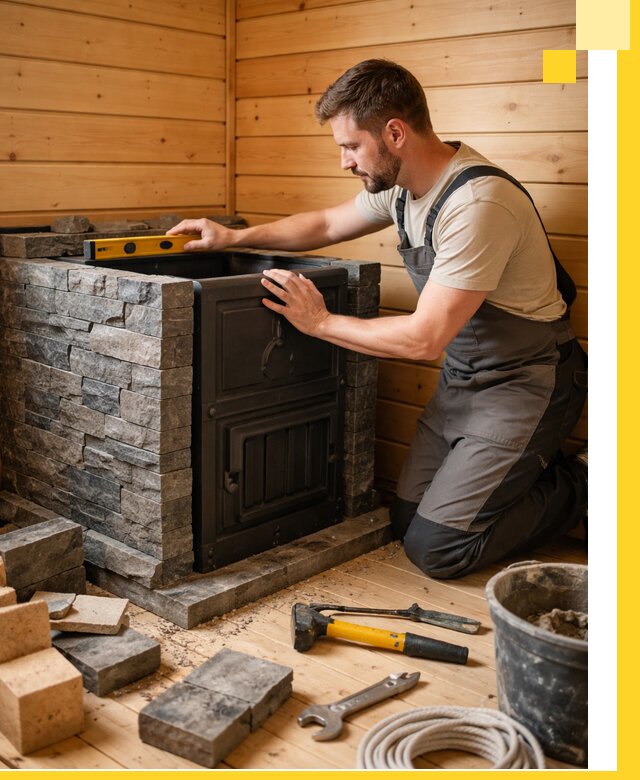 Производство и установка печей для саун под ключ в Ефремах