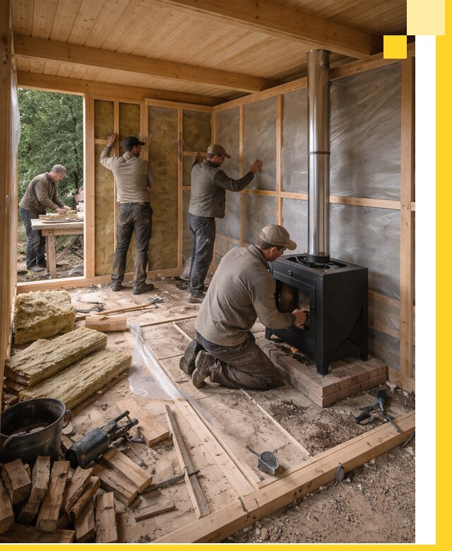 Профессиональный монтаж бань под ключ в Ефремах для дома