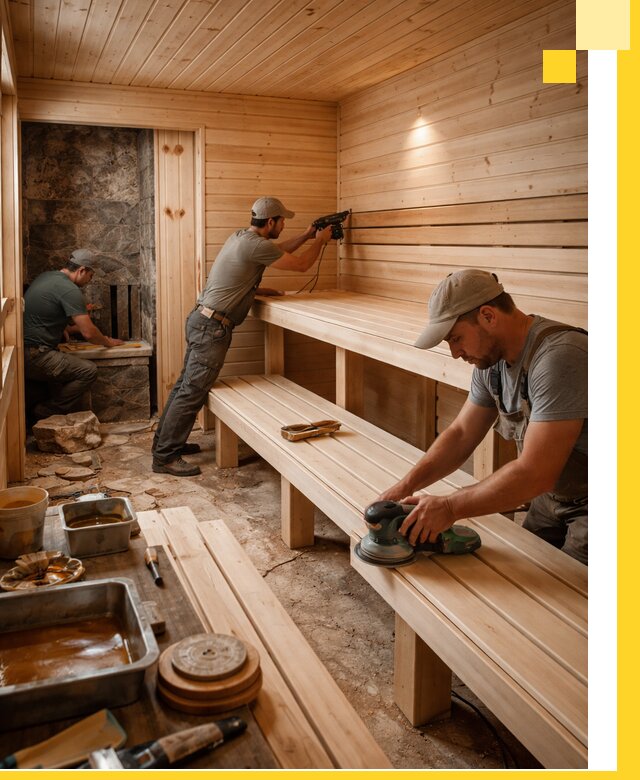 Профессиональная отделка бань в Ефремах под ключ, с гарантией