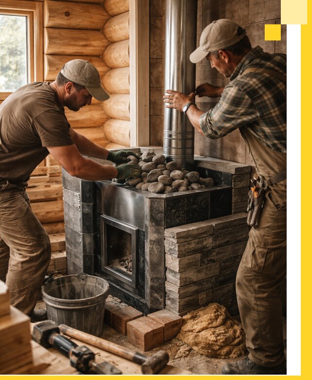 Строительство и отделка русских бань под ключ в Ефремах