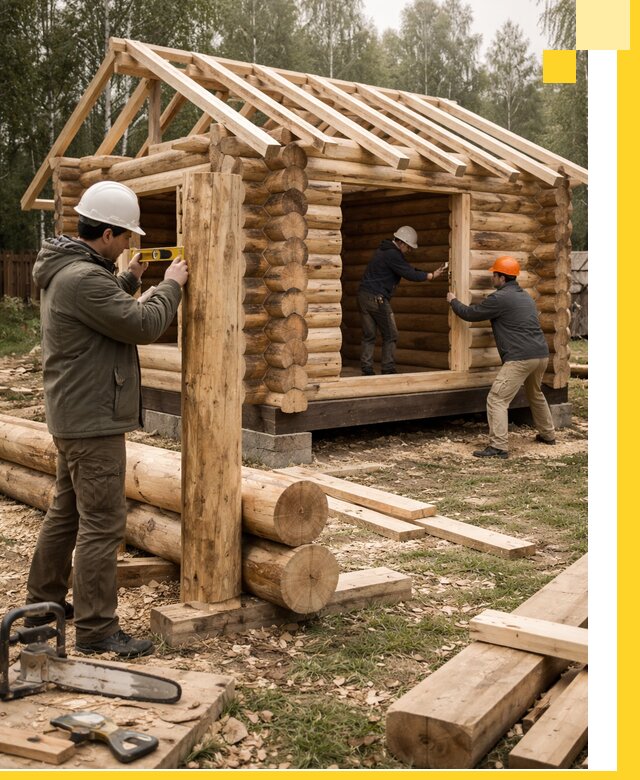 Строительство бань для дачи под ключ в Ефремах с доставкой и монтажом