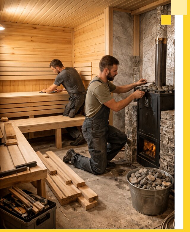 Дизайн и строительство интерьеров бань под ключ в Ефремах