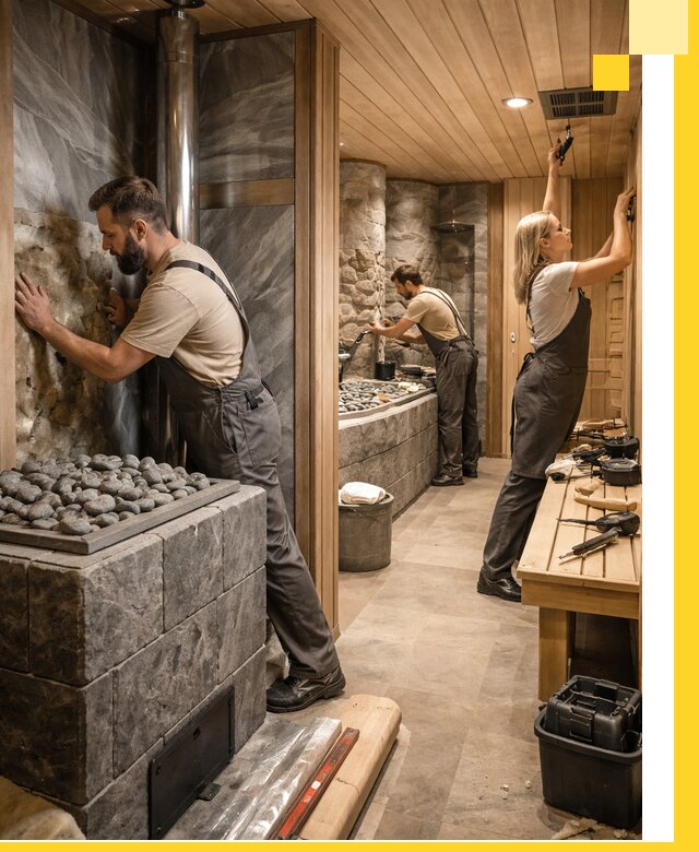 Строительство бань и SPA процедур в Ефремах под ключ и отделкой