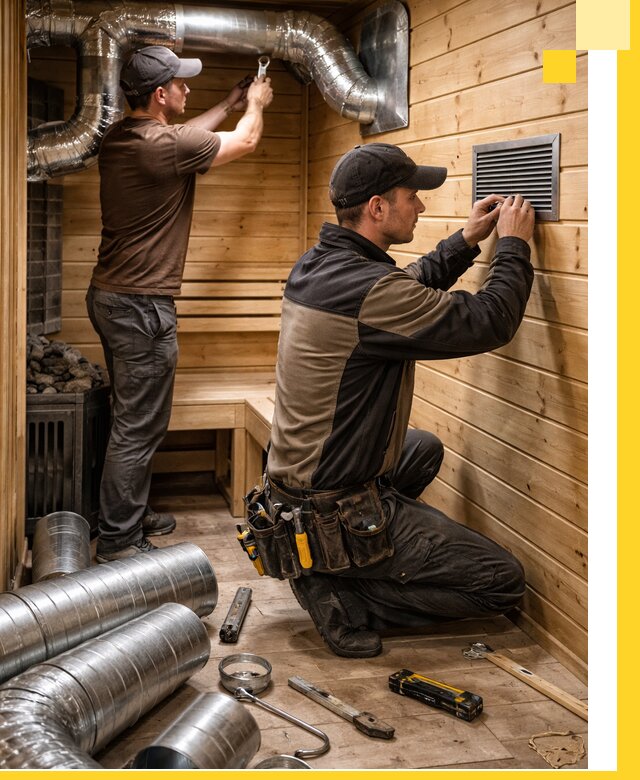 Проектирование и монтаж вентиляции бани в Ефремах под ключ