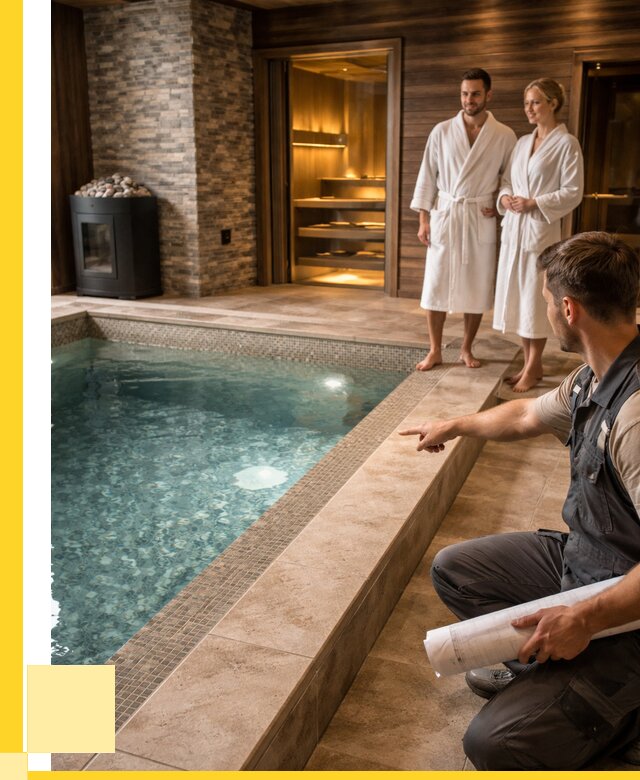 Проект бани с бассейном под ключ в Ефремах от 66593 р. | ЭриданФрм