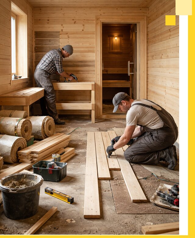 Индивидуальный проект бани с комнатой отдыха под ключ в Ефремах