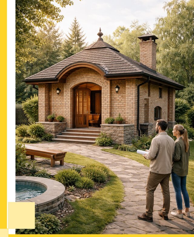 Проект кирпичной бани в Ефремах от 30735 р. | ЭриданФрм