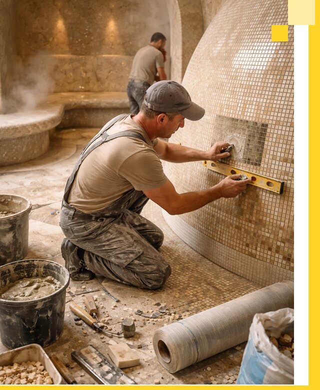 Хамам под ключ в Ефремах: проектирование, строительство, отделка