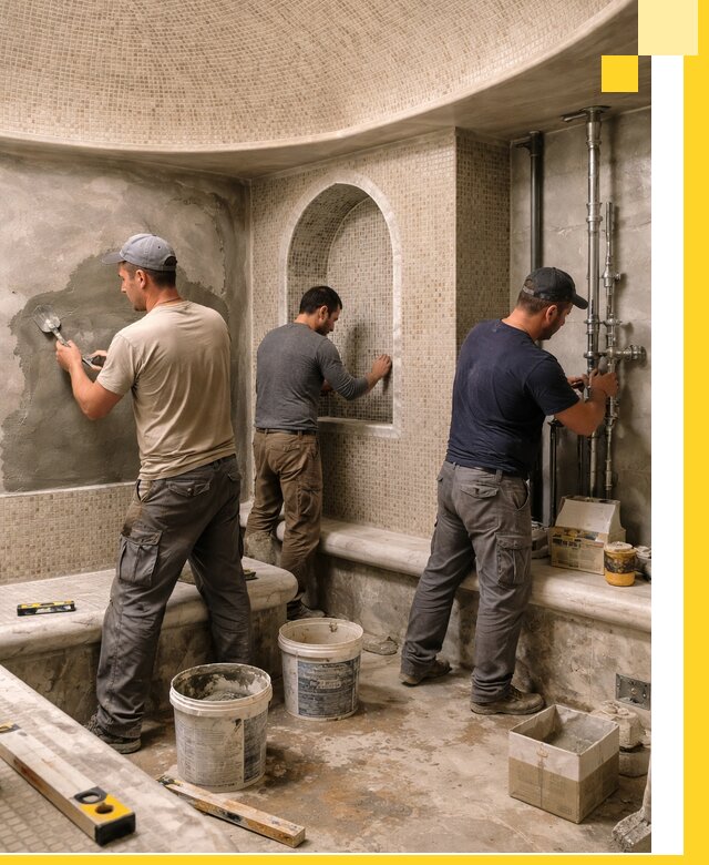 Профессиональный монтаж хамамов под ключ в Ефремах с гарантией