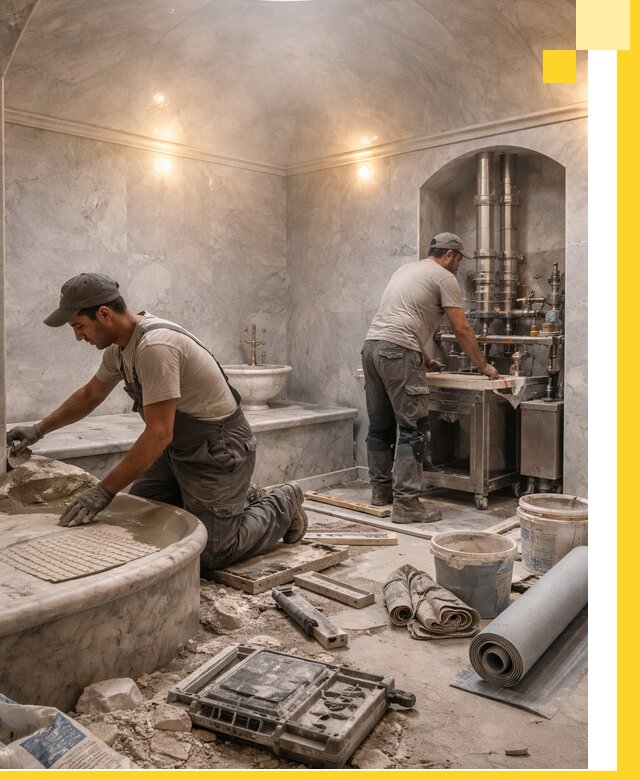 Строительство турецких бань хаммам под ключ в Ефремах