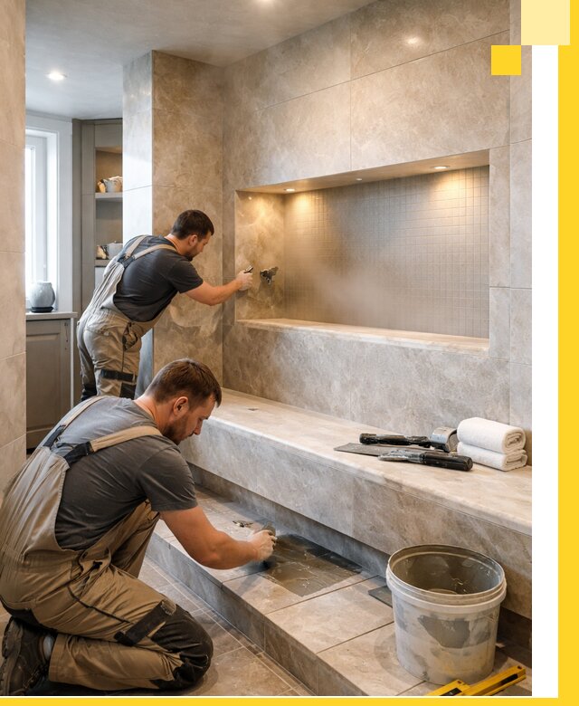 Профессиональное строительство хамама в квартире в Ефремах